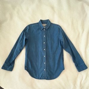 Everlane Relaxed Jean Shirt Medium Blue 2